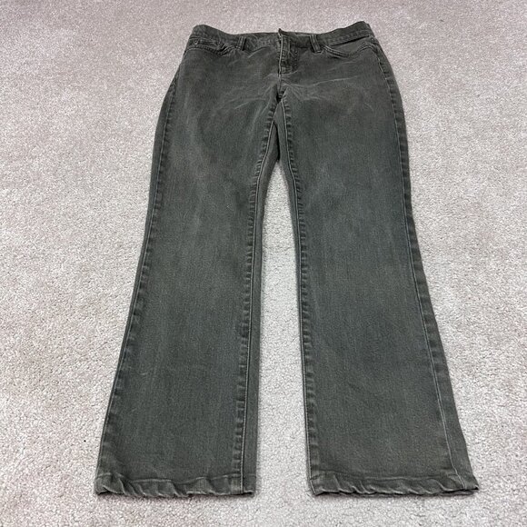 Lauren Jean Co Ralph Lauren Jeans Women’s Green Modern Straight 6 Petite Pockets - Picture 5 of 11